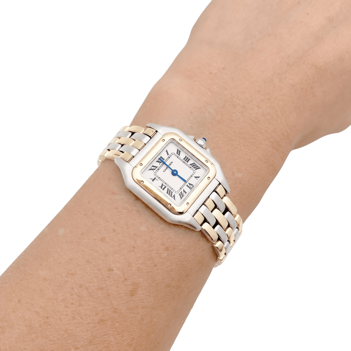Montre CARTIER "Panthère" PM en or jaune et acier - Castafiore