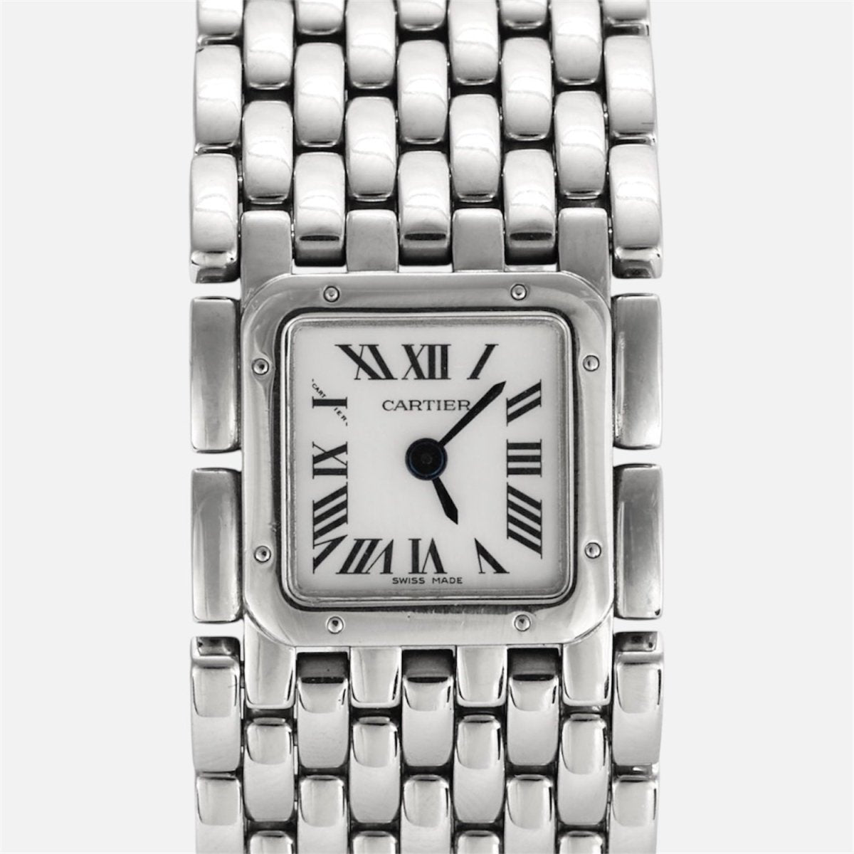Montre CARTIER "Panthère ruban" en acier - Castafiore