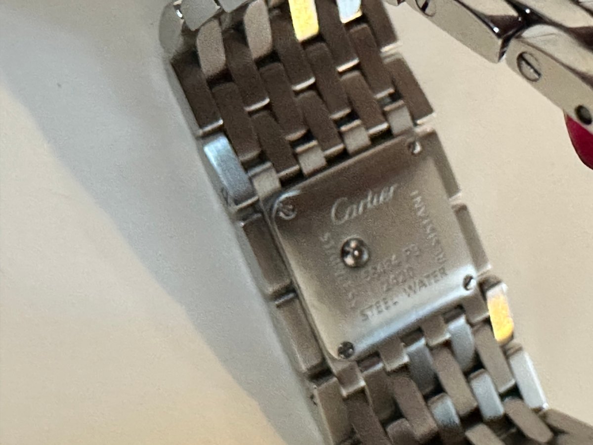 Montre CARTIER "Panthère ruban" en acier - Castafiore