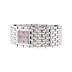 Montre CARTIER "Panthère Ruban" en acier et nacre - Castafiore