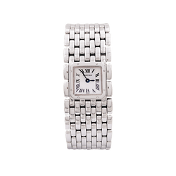 Montre CARTIER "Panthère ruban" en acier et nacre - Castafiore