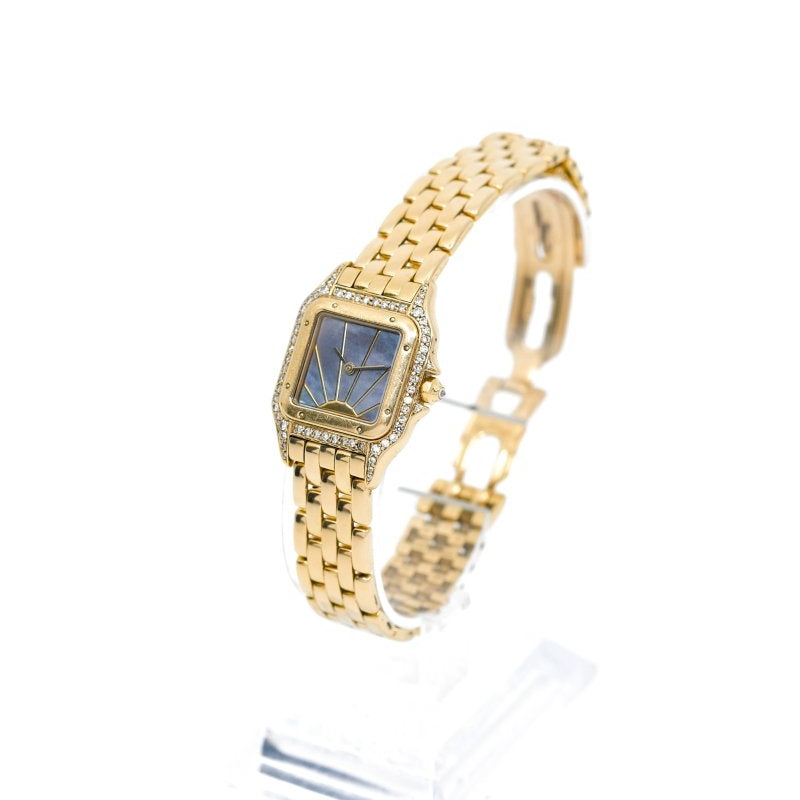 Montre CARTIER Panthère Sunrise en or jaune et nacre - Castafiore