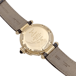 Montre CARTIER "Pasha" en or jaune, cuir. - Castafiore