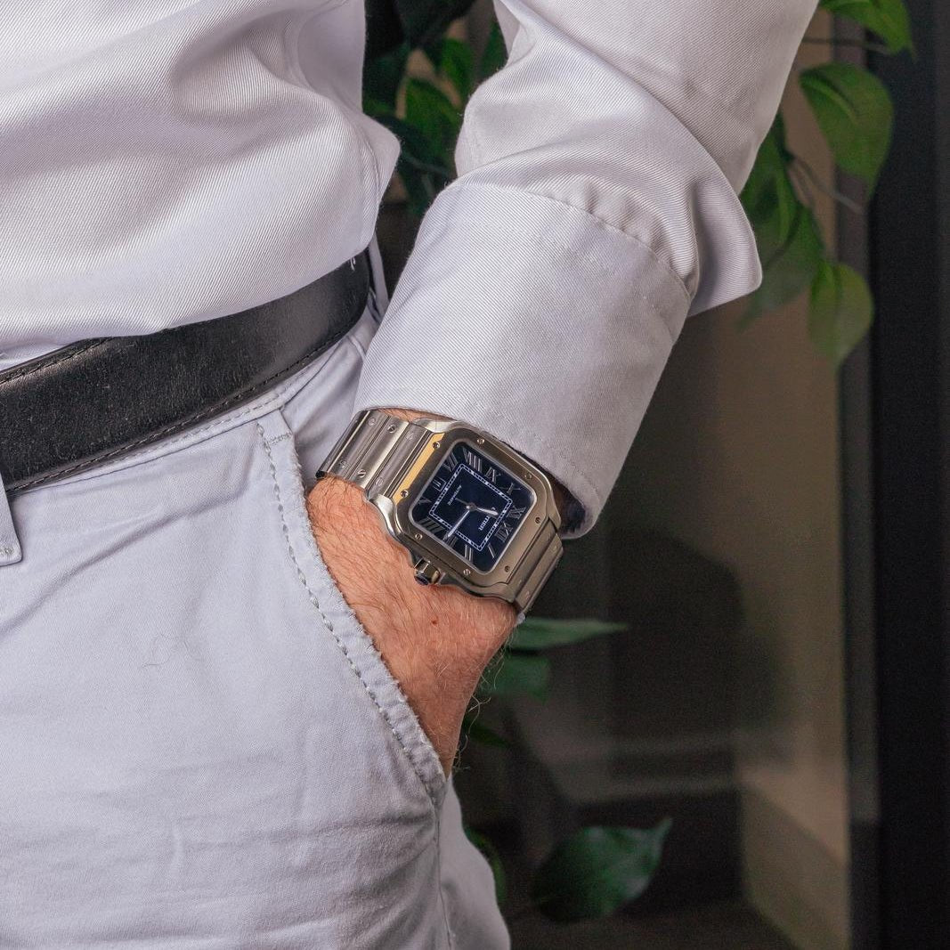 Montre CARTIER "Santos" en acier - Castafiore