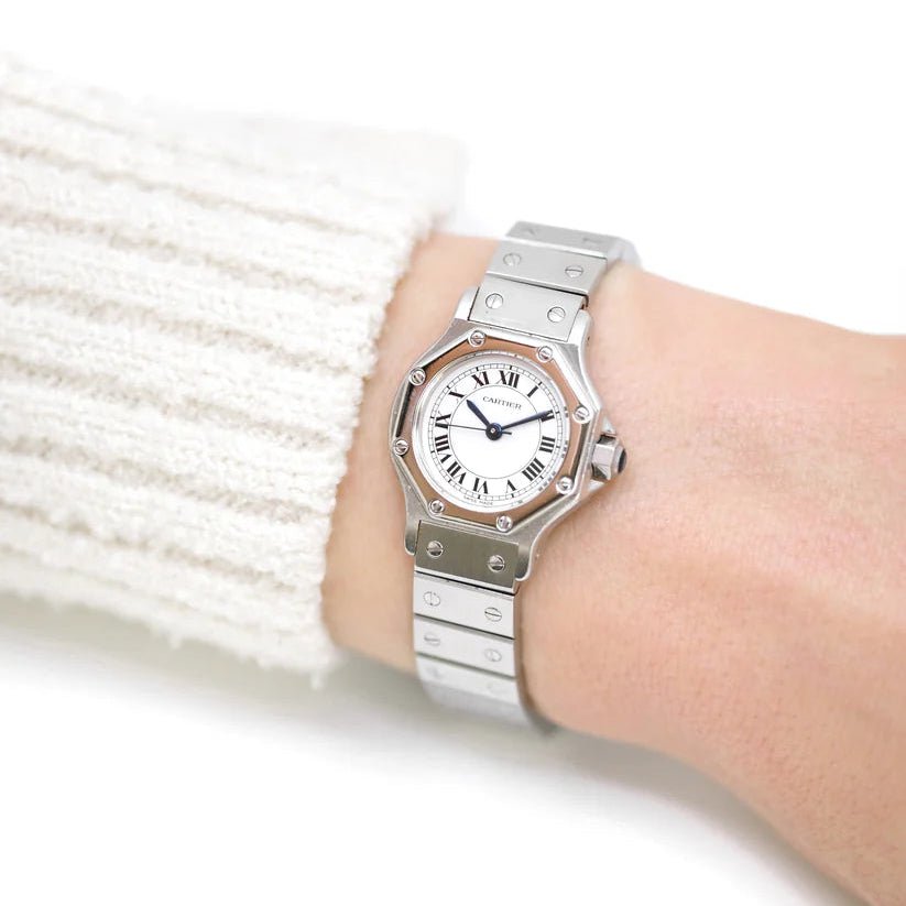 Montre CARTIER "Santos Octogonale" en acier - Castafiore