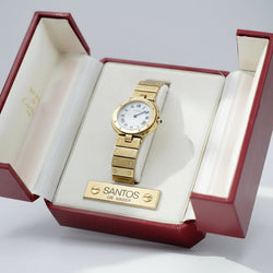 Montre CARTIER "Santos Vendôme" en or jaune - Castafiore