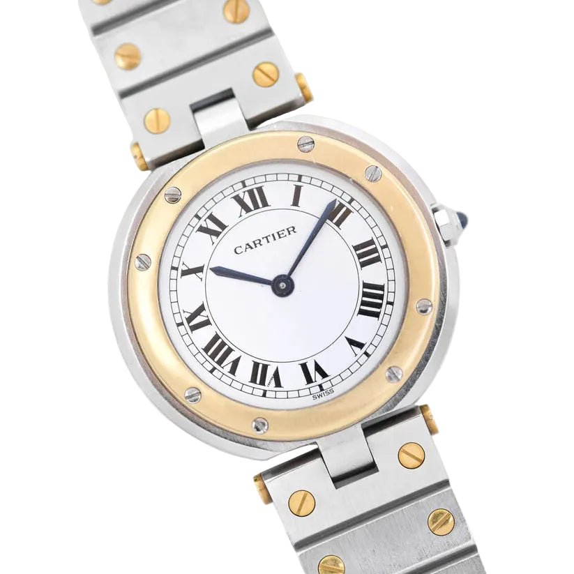 Montre CARTIER "Santos Vendôme" en or jaune et acier - Castafiore