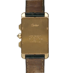 Montre CARTIER "Tank Américaine" GM en or jaune et diamants - Castafiore