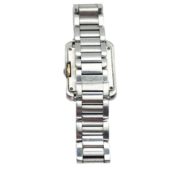 Montre CARTIER "Tank Anglaise" PM en or jaune et acier - Castafiore