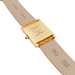 Montre Cartier "Tank Louis Cartier" en or jaune. - Castafiore