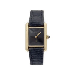 Montre CARTIER "Tank Must" en argent plaqué or - Castafiore