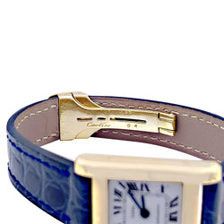 Montre CARTIER "Tank Normale" en or jaune et cuir - Castafiore