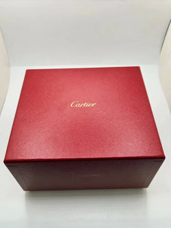 Montre CARTIER "Tank Solo XL" en acier inoxydable et cuir - Castafiore