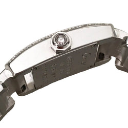 Montre CARTIER "Tankissime" PM en or blanc, acier et diamants - Castafiore