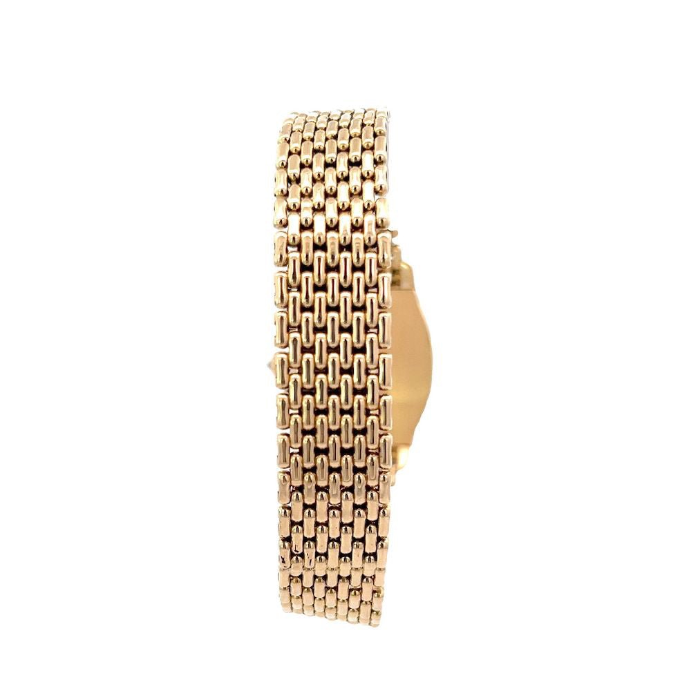 Montre CARTIER "Tortue" en or jaune et diamants - Castafiore