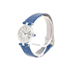 Montre CARTIER "Vendôme Must" en argent, acier et cuir - Castafiore
