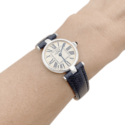 Montre CARTIER "Vendôme Must" en argent, acier et cuir - Castafiore