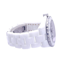Montre Chanel, "J12" céramique et acier - Castafiore