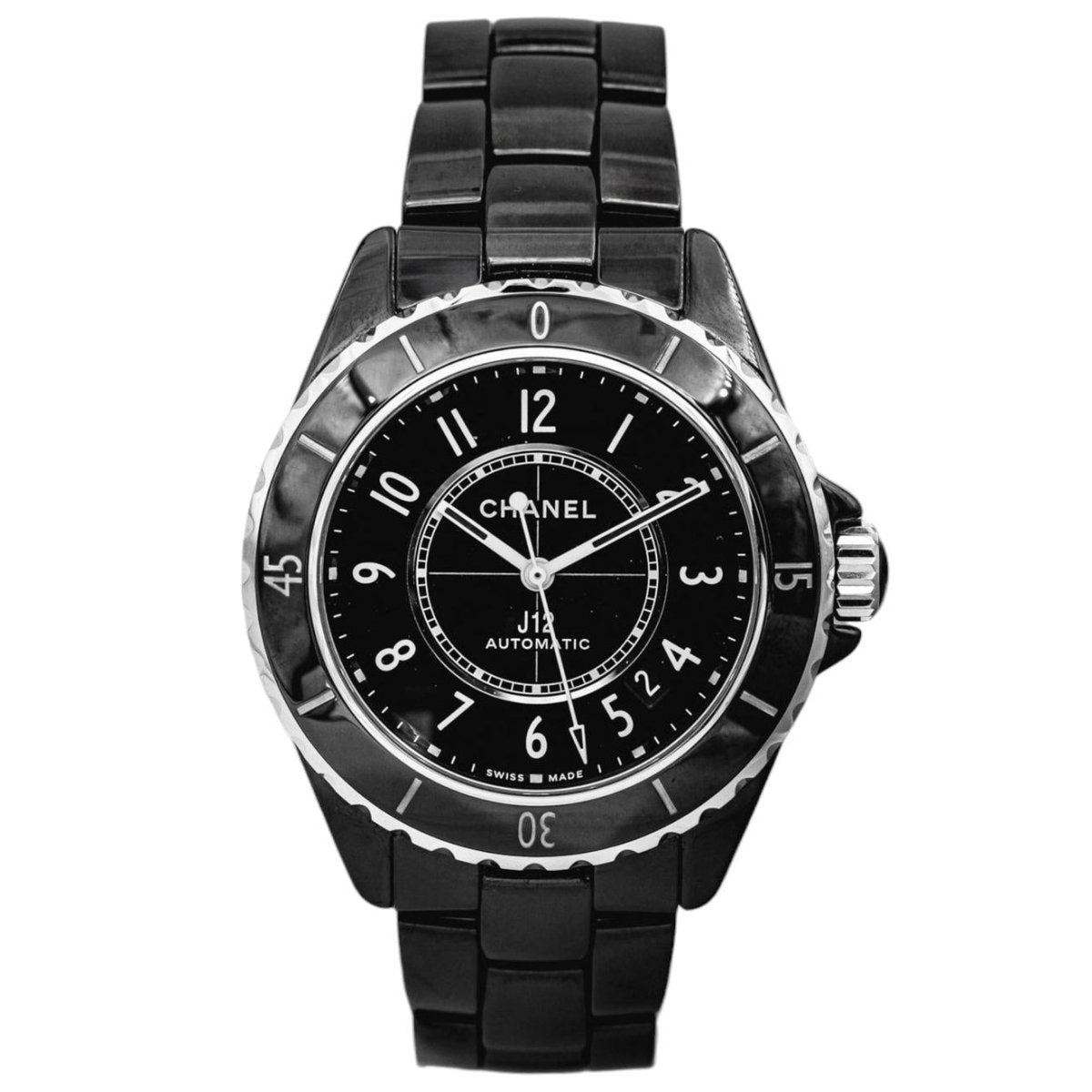 Montre CHANEL "J12" en acier et céramique - Castafiore