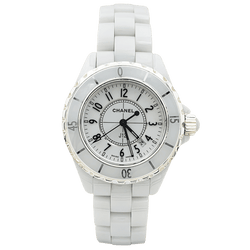 Montre CHANEL "J12" en céramique et acier - Castafiore