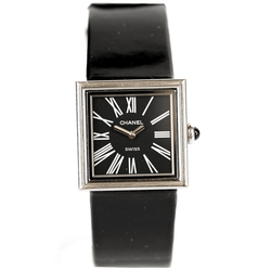 Montre CHANEL "Mademoiselle" en acier, cuir et quartz - Castafiore