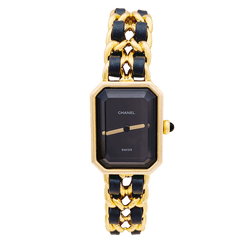 Montre CHANEL "Première" en or, acier et cuir - Castafiore