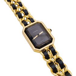 Montre CHANEL "Première" en or, acier et cuir - Castafiore