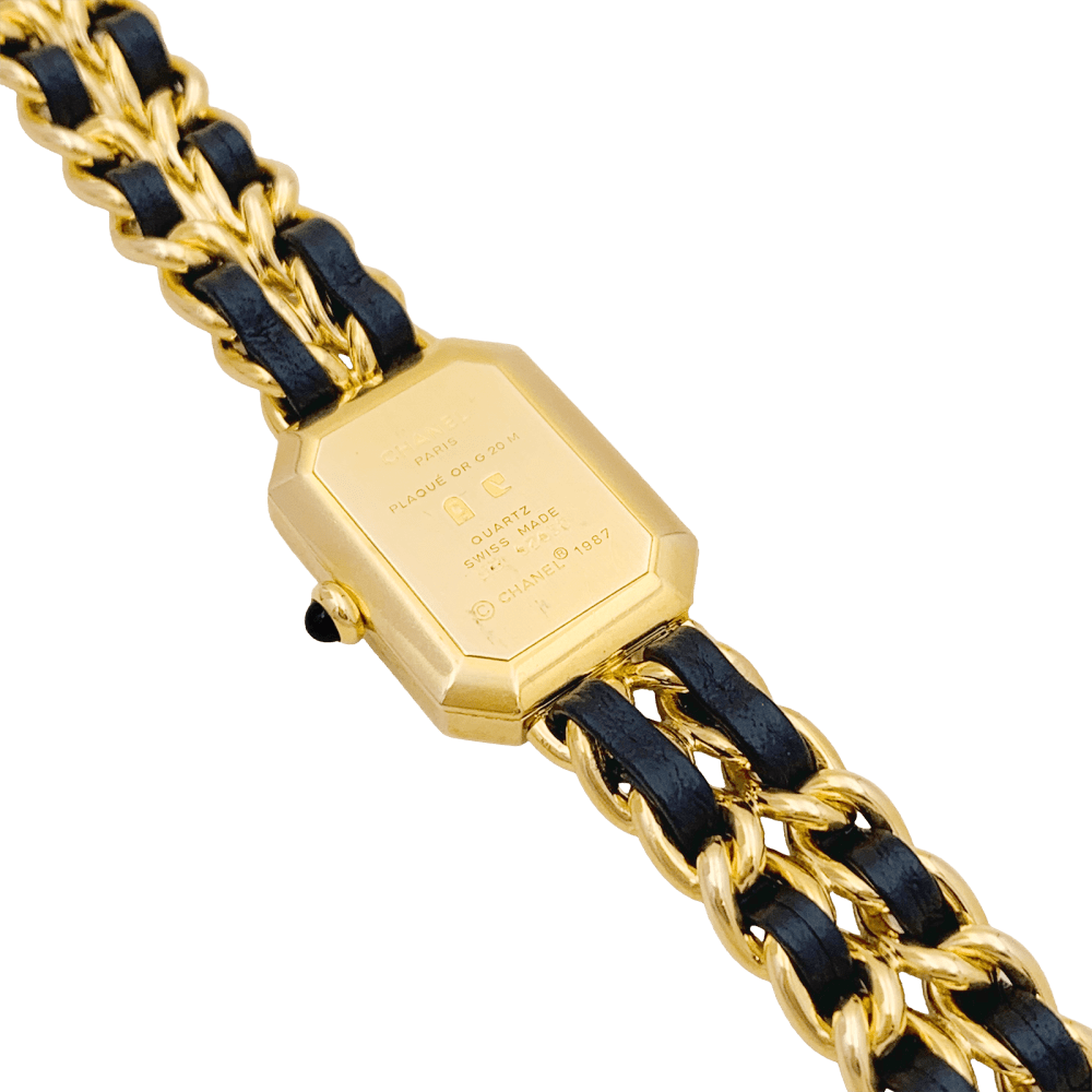 Montre CHANEL "Première" en or, acier et cuir - Castafiore
