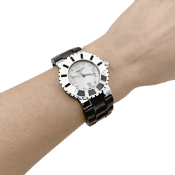 Montre CHAUMET "Class - One" en acier, caoutchouc, émail et diamants - Castafiore