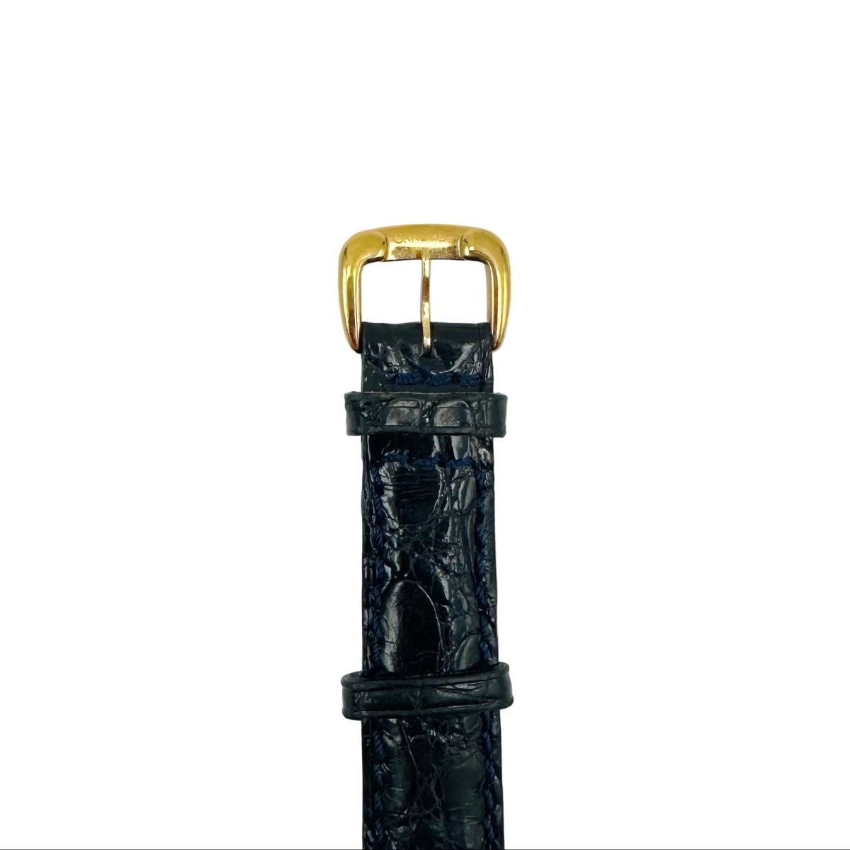 Montre CHAUMET "Élysées" en or jaune, acier, cuir et diamant - Castafiore