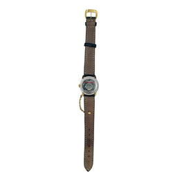 Montre CHAUMET "Élysées" en or jaune, acier, cuir et diamant - Castafiore