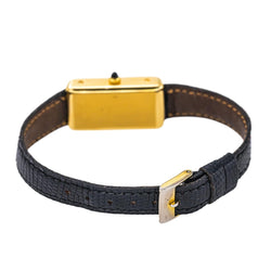 Montre CHAUMET en or jaune et cuir - Castafiore
