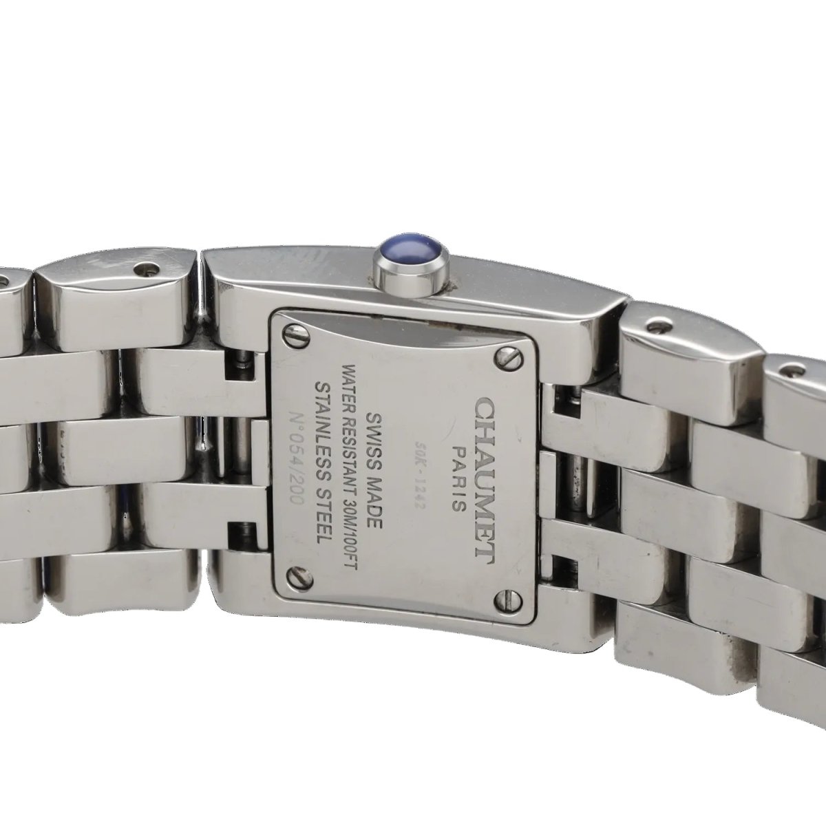 Montre CHAUMET "Khésis Cristal" en acier et diamants - Castafiore