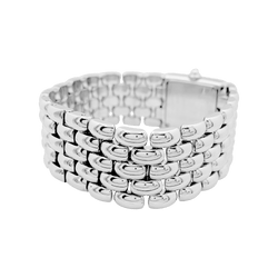 Montre CHAUMET "Khésis" en acier, nacre et diamants - Castafiore