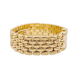 Montre CHAUMET "Khesis" en or jaune, or rose, quartz et diamants. - Castafiore
