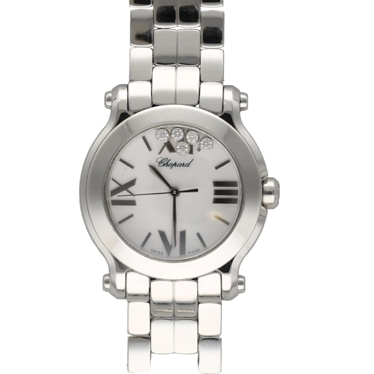 Montre CHOPARD "Happy Sport" en acier et diamant - Castafiore