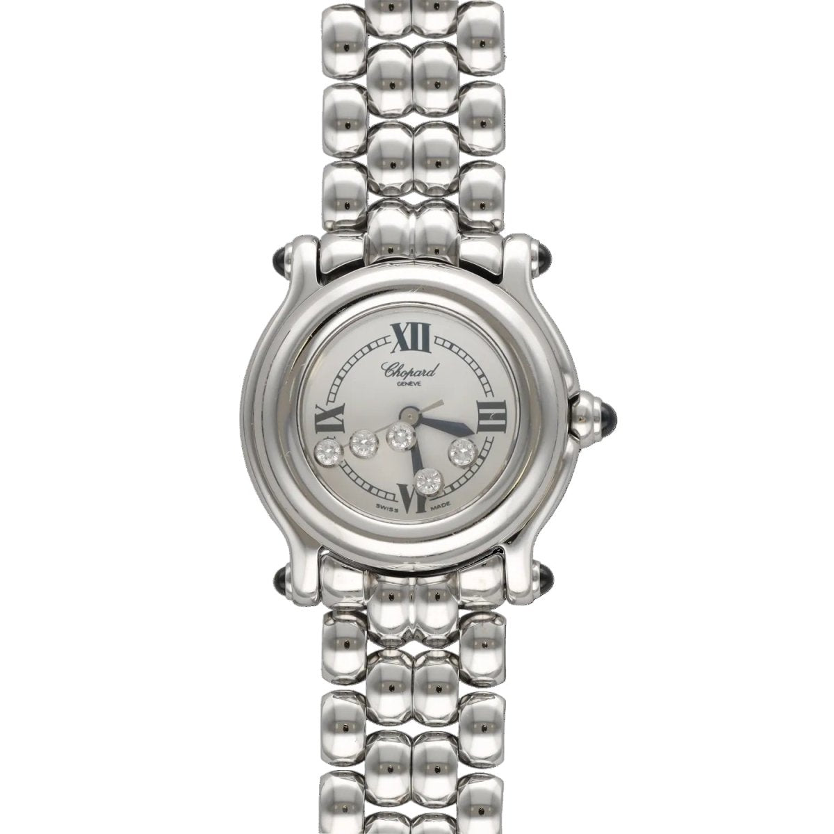 Montre CHOPARD "Happy Sport" en acier et diamants - Castafiore
