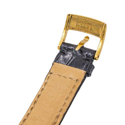 Montre CHOPARD "Happy Sport" en or jaune, acier, nacre, cuir, rubis, émeraudes, saphir et diamants - Castafiore