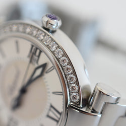 Montre CHOPARD "Impériale" en acier, améthyste et diamants - Castafiore