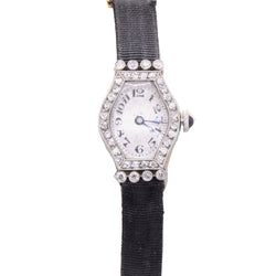 Montre DAISY en or jaune, platine, saphir et diamants - Castafiore