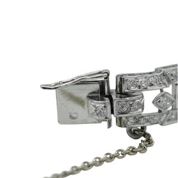 Montre de femme en or blanc, platine et diamants - Castafiore