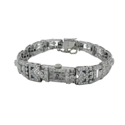 Montre de femme en or blanc, platine et diamants - Castafiore