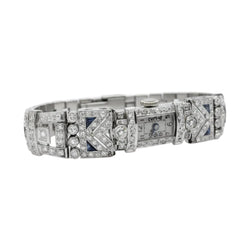 Montre de femme en or blanc, platine et diamants - Castafiore