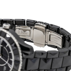Montre DIOR "VIII" en céramique noire et saphir - Castafiore