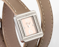Montre en or gris et diamant Poiray modèle ma première mini - Castafiore