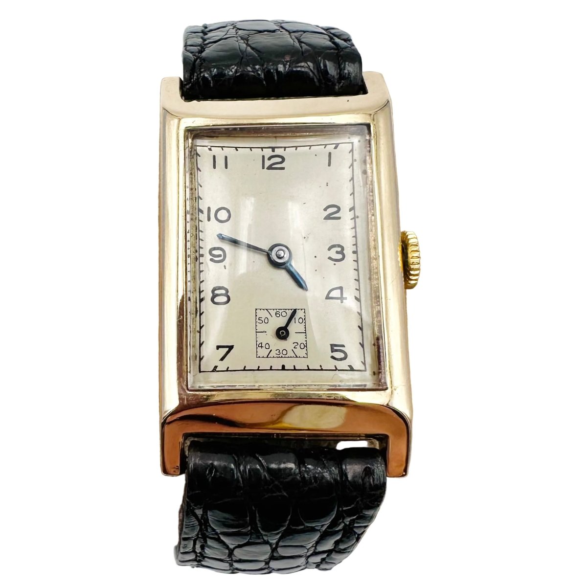 Montre en or jaune et cuir - Castafiore