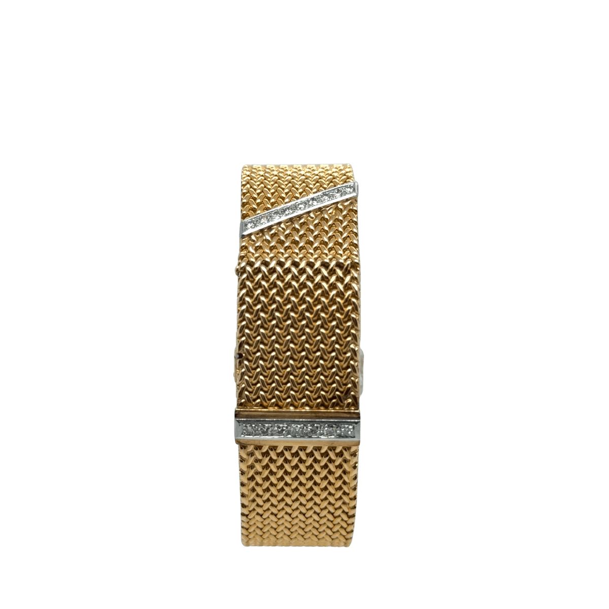 Montre en or jaune, platine et diamants - Castafiore
