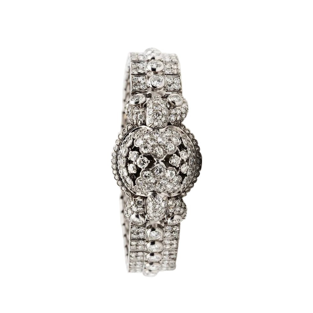 Montre en platine et diamants - Castafiore