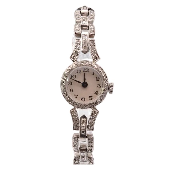 Montre en platine et diamants - Castafiore