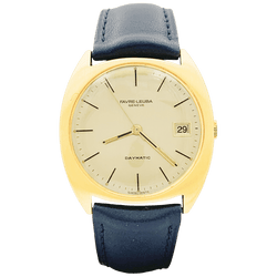 Montre FAVRE LEUBA en or jaune et cuir - Castafiore